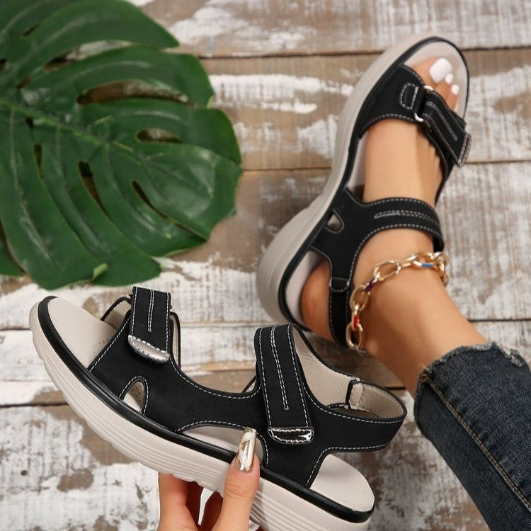 Layla | Mujer Sandalias de Malla con Cierre de Velcro