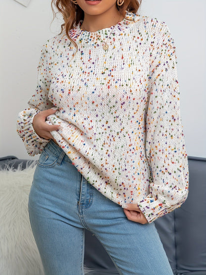 Cecily | Mujer Suéter de Punto Colorido