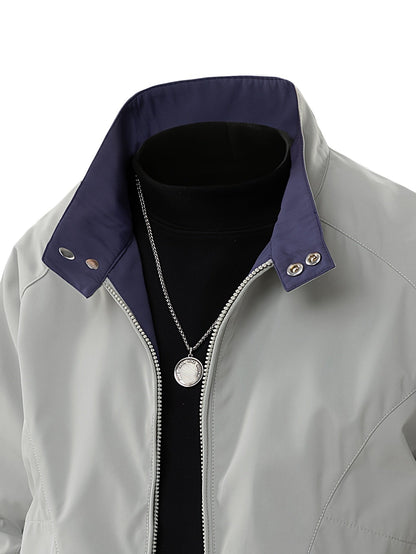 Anthonie | Hombre Chaqueta Cortavientos Impermeable con Cuello Alto