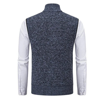 Bremer | Hombre Chaleco Polar Sin Mangas con Cremallera y Bolsillos