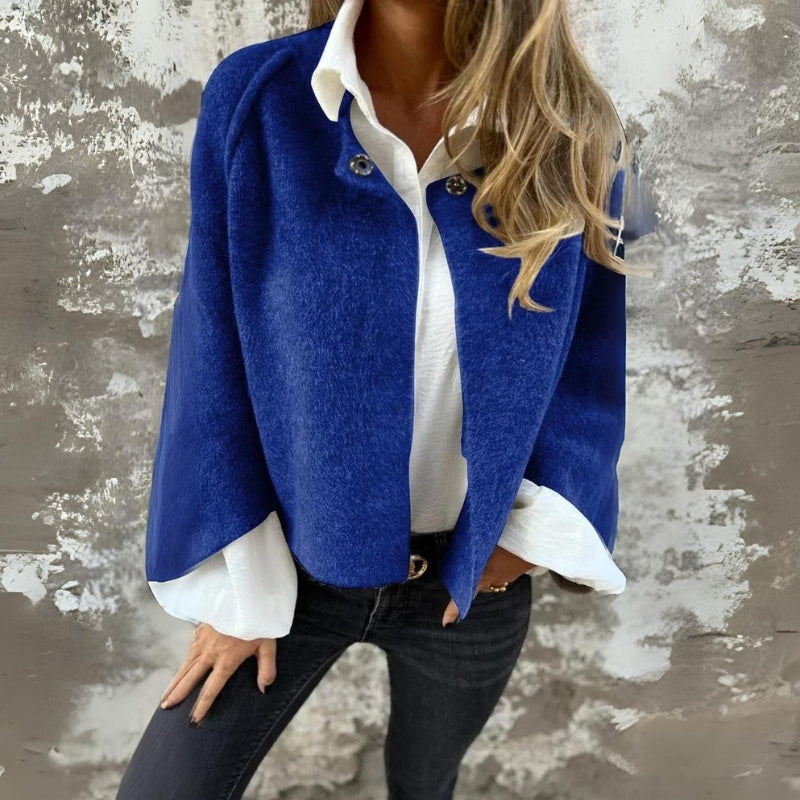 Petra | Mujer Chaqueta de Punto de Lana con Cuello Redondo