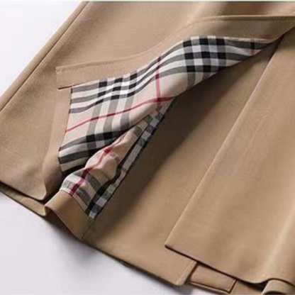Marja | Mujer Abrigo Trench con Cinturón y Cuello de Solapa