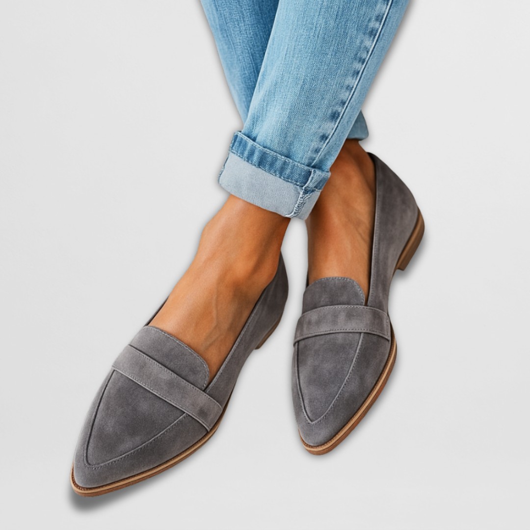 Nadia | Mujer Zapatos Slip-On de Ante en Punta