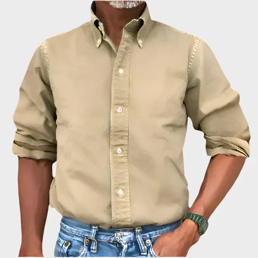 Marco | Hombre Camisa Clásica de Algodón