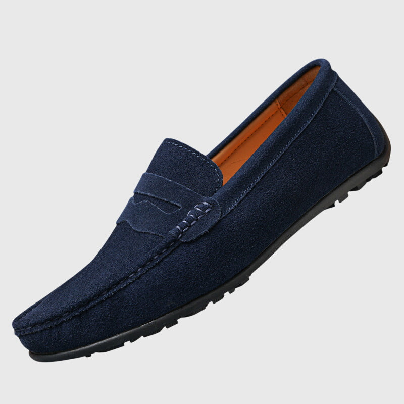 Cathy | Mujer Mocasines Tipo Penny en Rojo Arándano