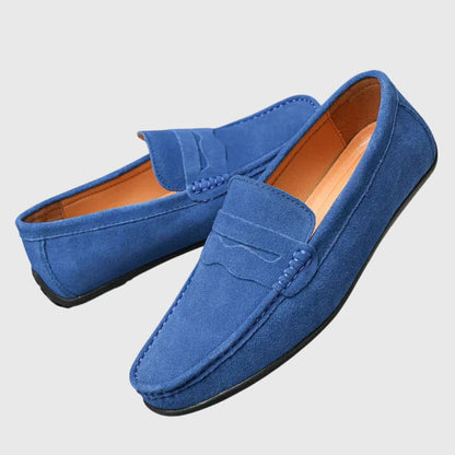 Cathy | Mujer Mocasines Tipo Penny en Rojo Arándano