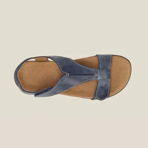 Grace | Mujer Sandalias con Cierre de Velcro y Plantilla Amortiguadora