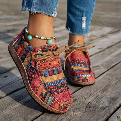 Adeline | Mujer Zapatillas con Estampado Patchwork
