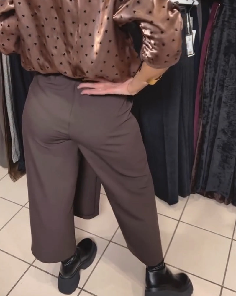 Oravelline | Mujer Pantalones Rectos de Cintura Media con Cremallera