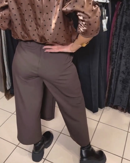 Oravelline | Mujer Pantalones Rectos de Cintura Media con Cremallera