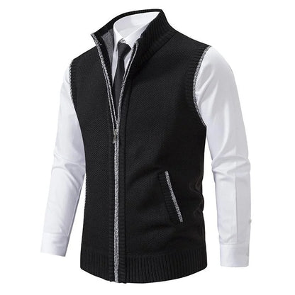 Bremer | Hombre Chaleco Polar Sin Mangas con Cremallera y Bolsillos