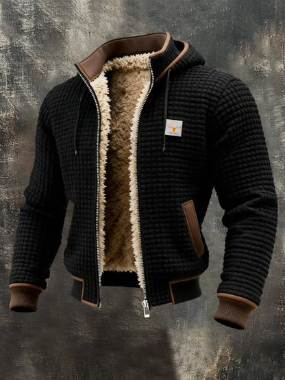 Brian | Hombre Chaqueta con Forro Sherpa y Cremallera