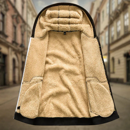 Remy | Hombre Sudadera con Capucha de Forro Polar y Cremallera