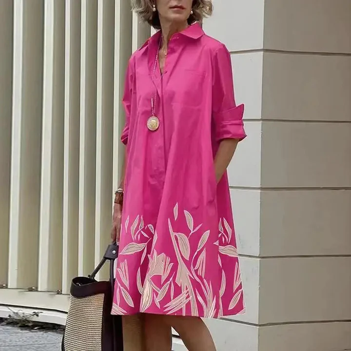 Velda | Mujer Vestido de Flores Favorecedor Atemporal