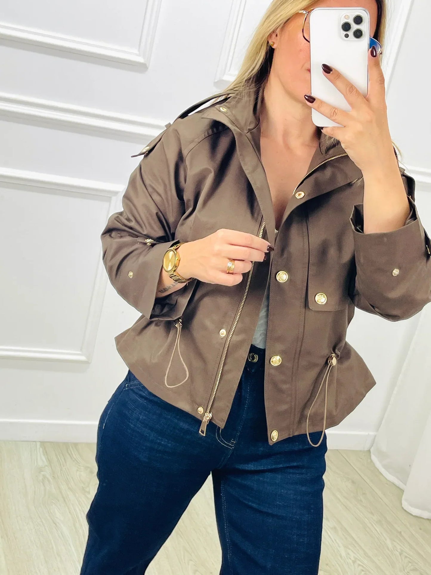 Madrid | Mujer Gabardina Trench Clásica de Entretiempo