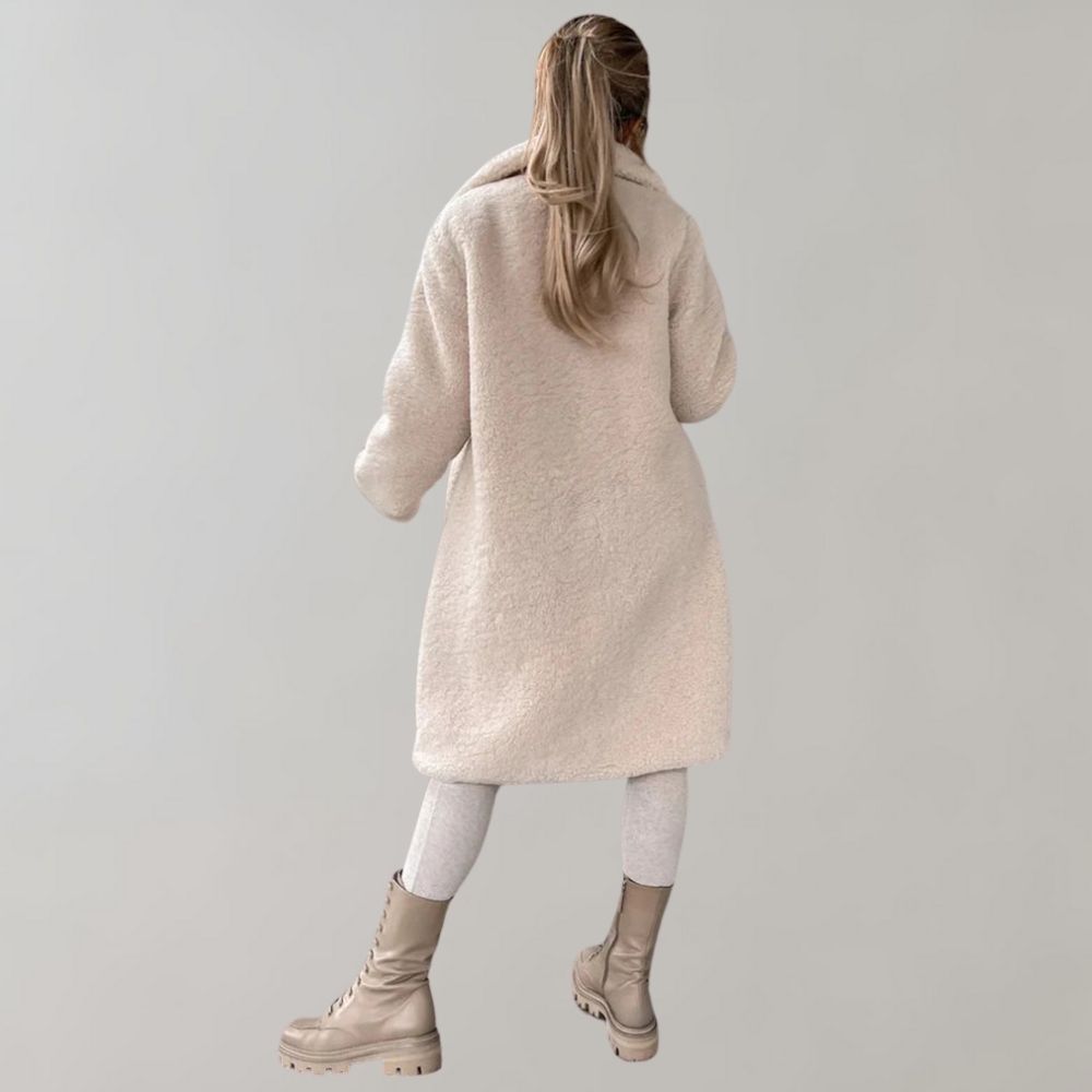 Aurora | Mujer Chaqueta Teddy Larga de Invierno