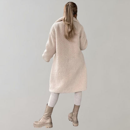 Aurora | Mujer Chaqueta Teddy Larga de Invierno
