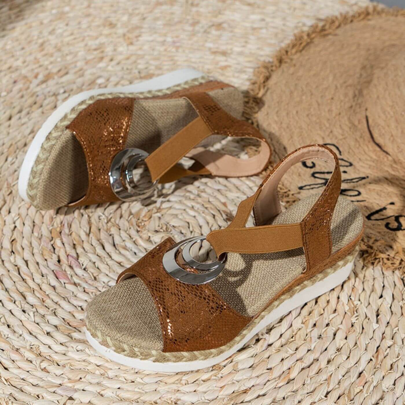 Karin | Mujer Sandalias con Suela Amortiguadora y Correa Ajustable