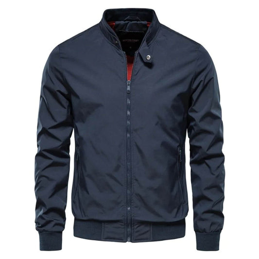 Tim | Hombre Chaqueta de Primavera con Cremallera y Bolsillos