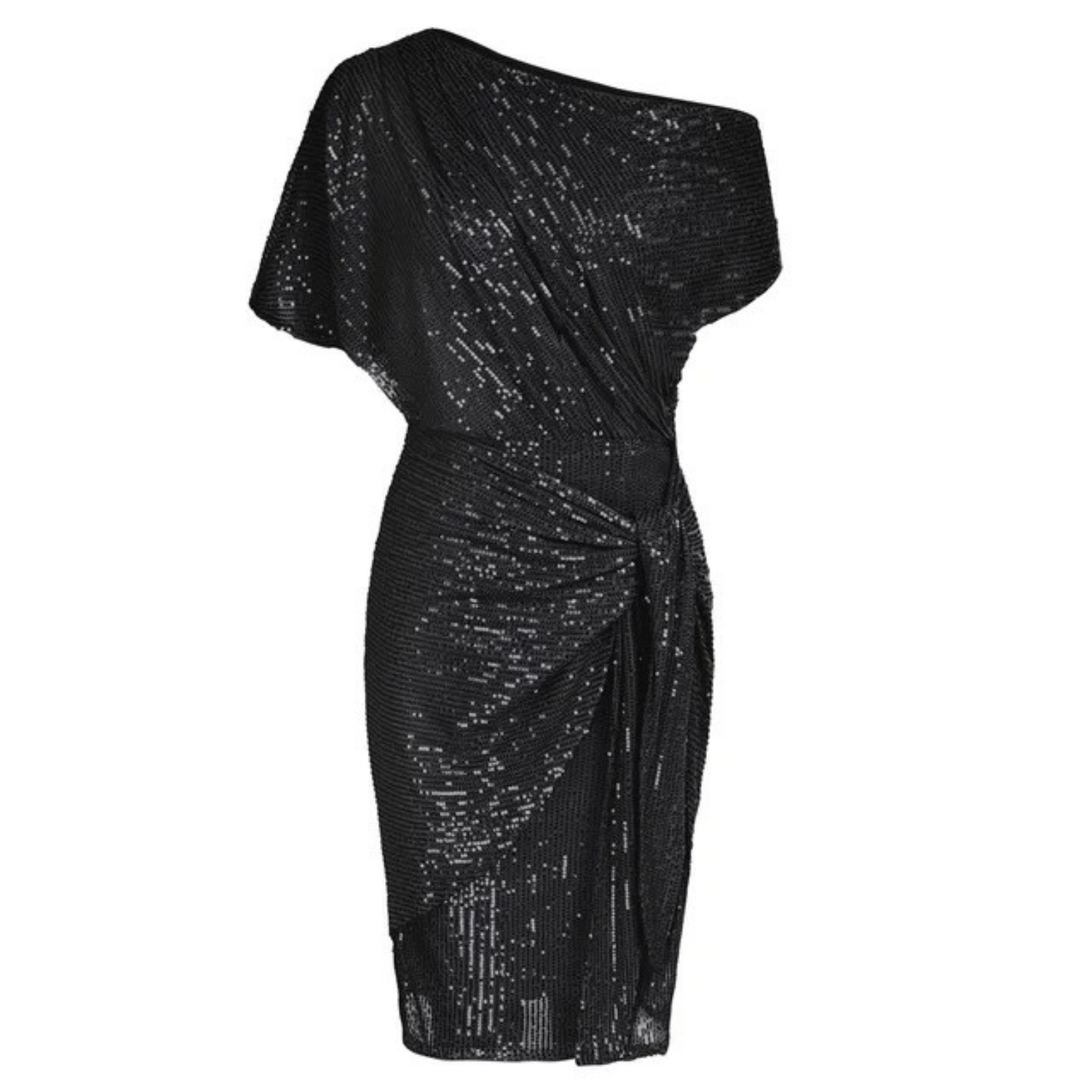 Isabella | Mujer Vestido de Fiesta de Un Hombro con Lazo Lateral