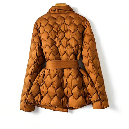 Seraphina | Mujer Chaqueta de Invierno Entallada con Cinturón