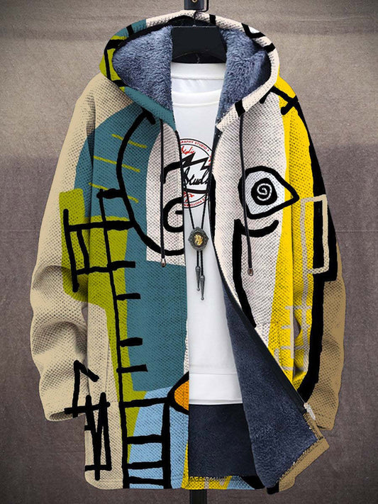 Bindi | Hombre Chaqueta de Punto con Estampado Artístico