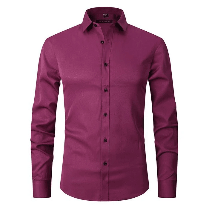 Hendrik | Hombre Camisa Anti-Arrugas de Corte Slim