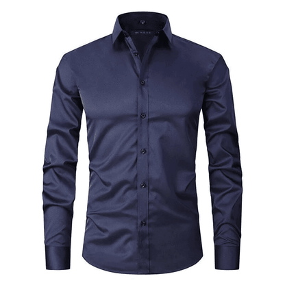 Hendrik | Hombre Camisa Anti-Arrugas de Corte Slim