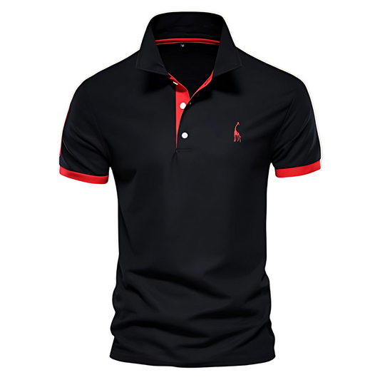 Thomas | Hombre Polo Deportivo Bicolor con Cuello en Contraste