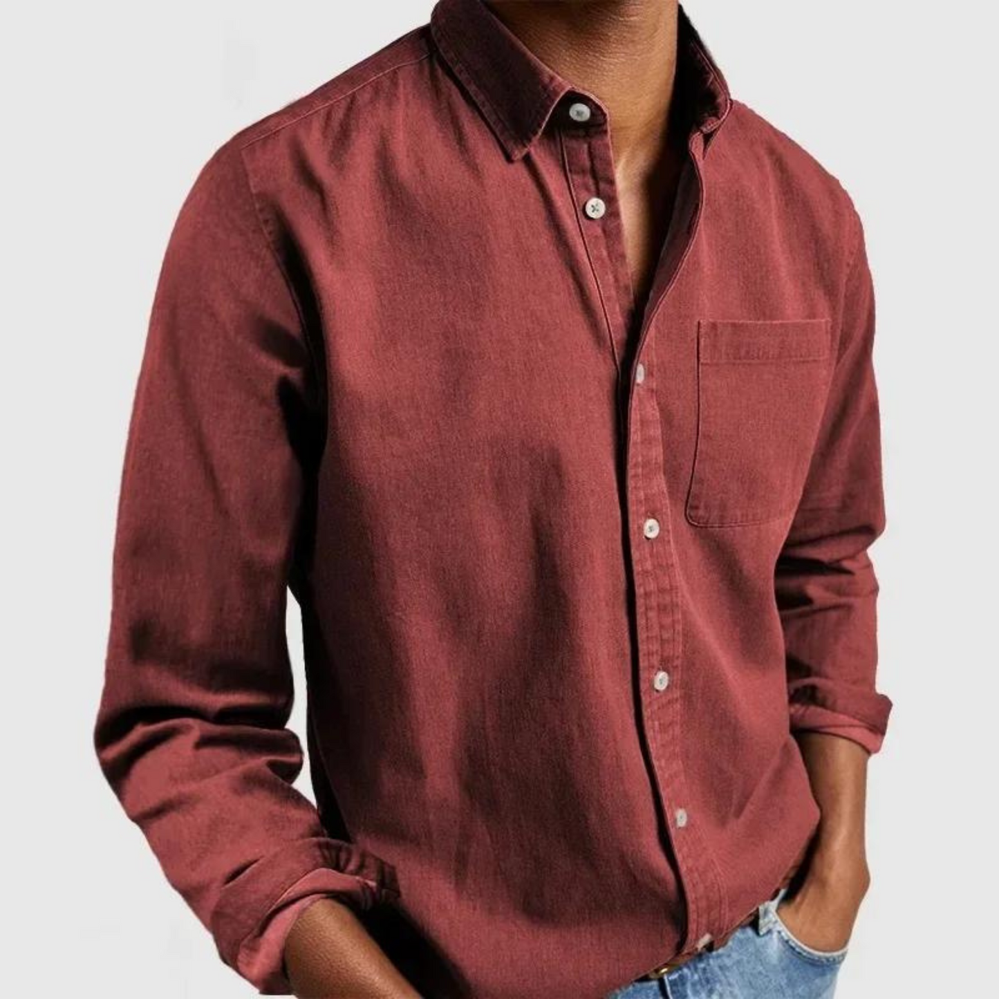 Kevin | Hombre Camisa Clásica con Botones