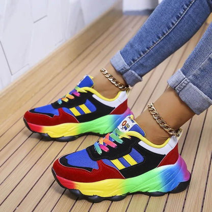 Orlanda | Mujer Zapatillas con Cordones y Suela Amortiguadora