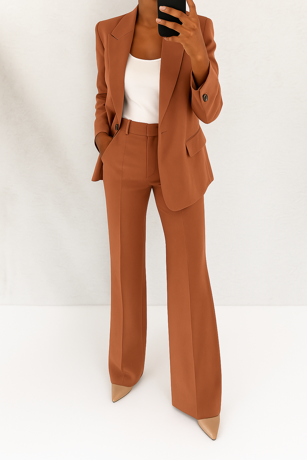 Ylona | Mujer Conjunto de Blazer Ajustado y Pantalón Ceñido