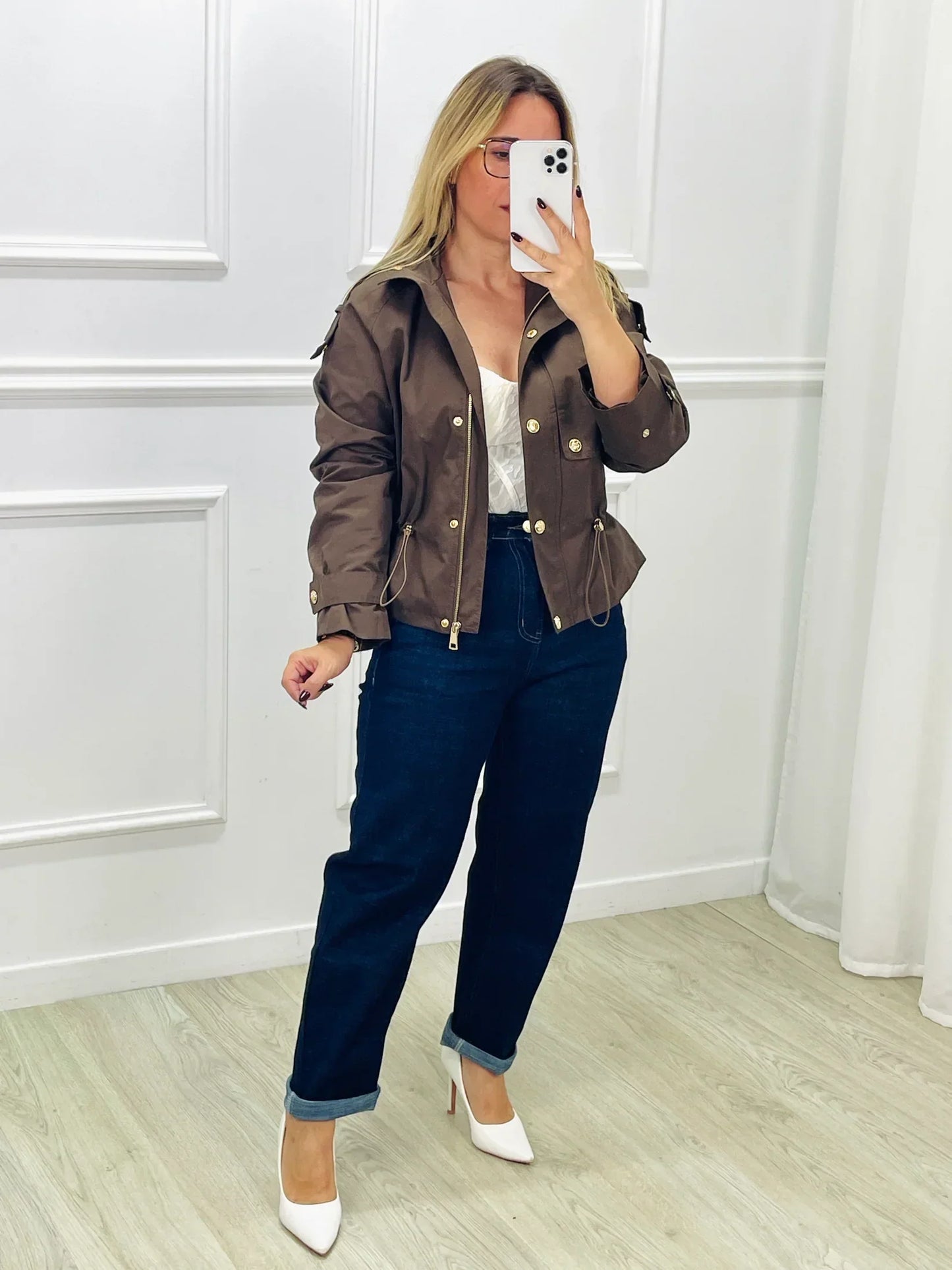 Madrid | Mujer Gabardina Trench Clásica de Entretiempo