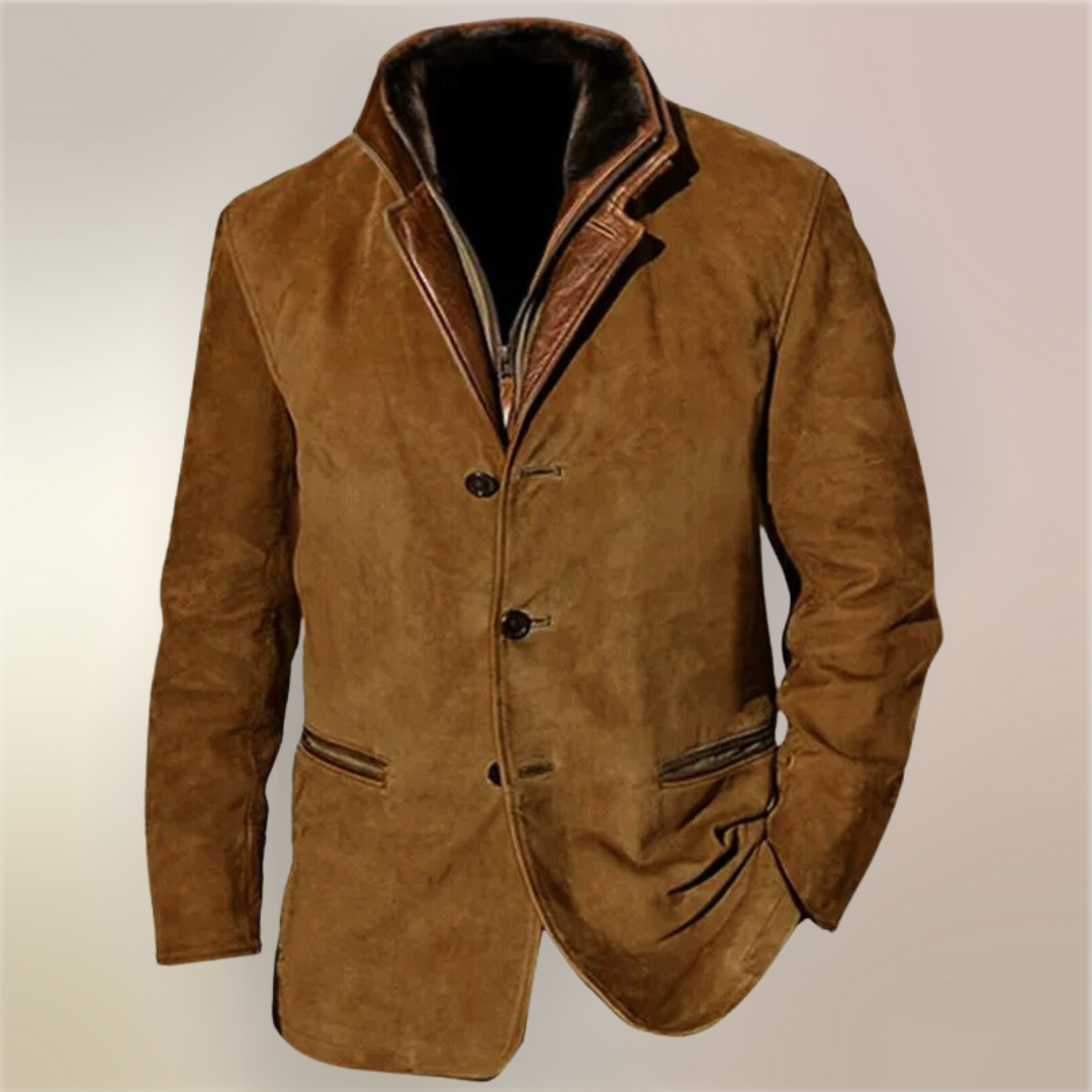 Dries | Hombre Chaqueta Entallada con Cuello Alto