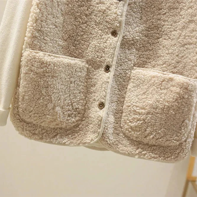 Fabienne | Mujer Chaleco con Botones y Bolsillos para Capas