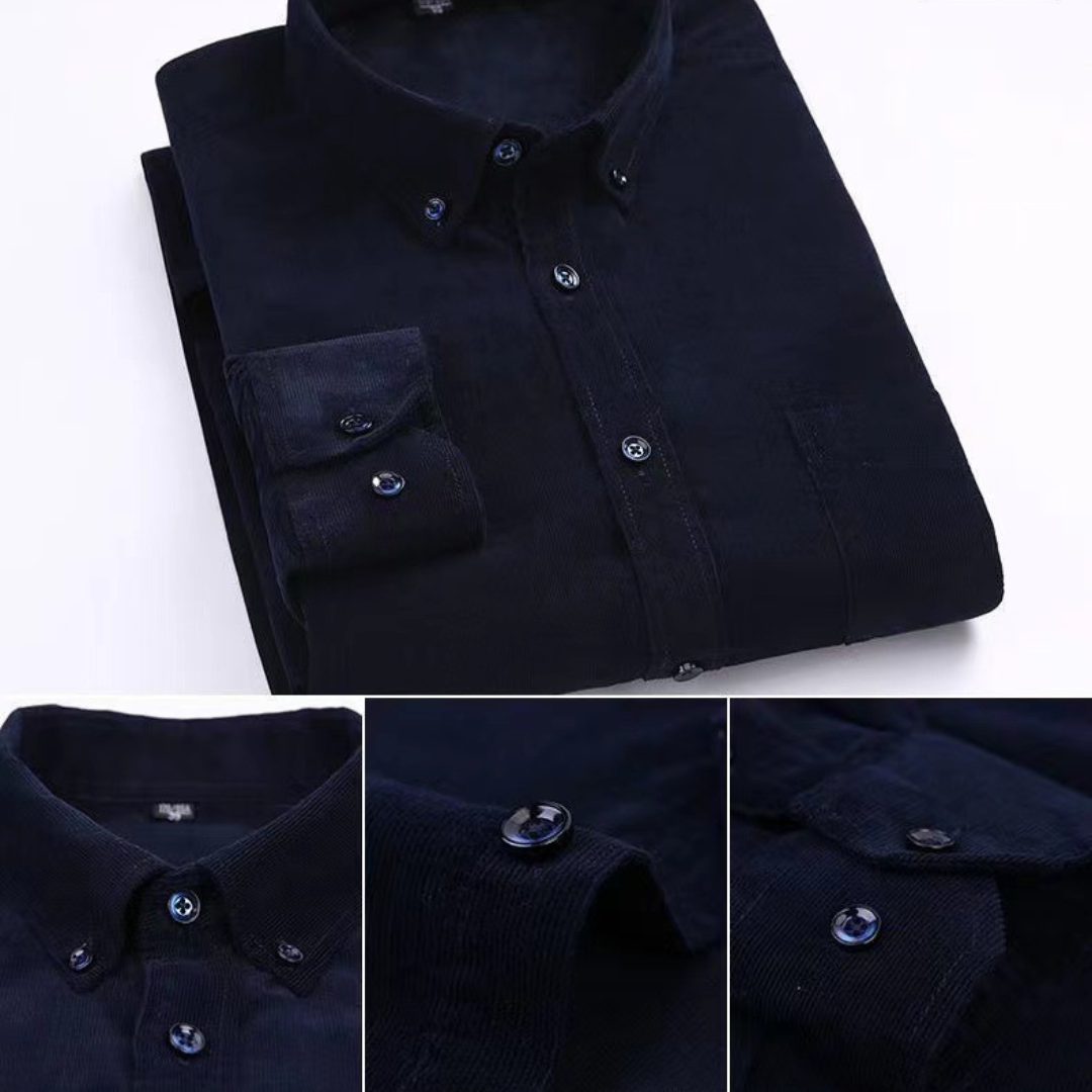 Emanuel | Hombre Camisa de Pana Texturizada