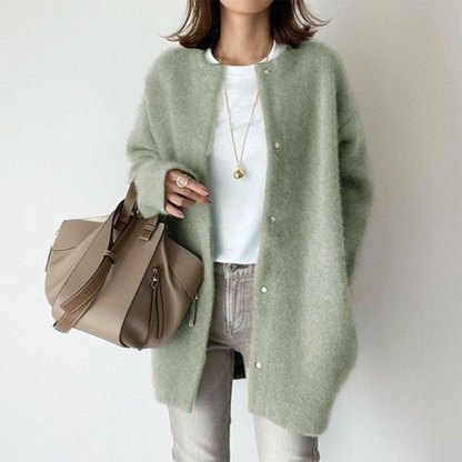 Chloé | Mujer Cárdigan de Punto Elegante Atemporal