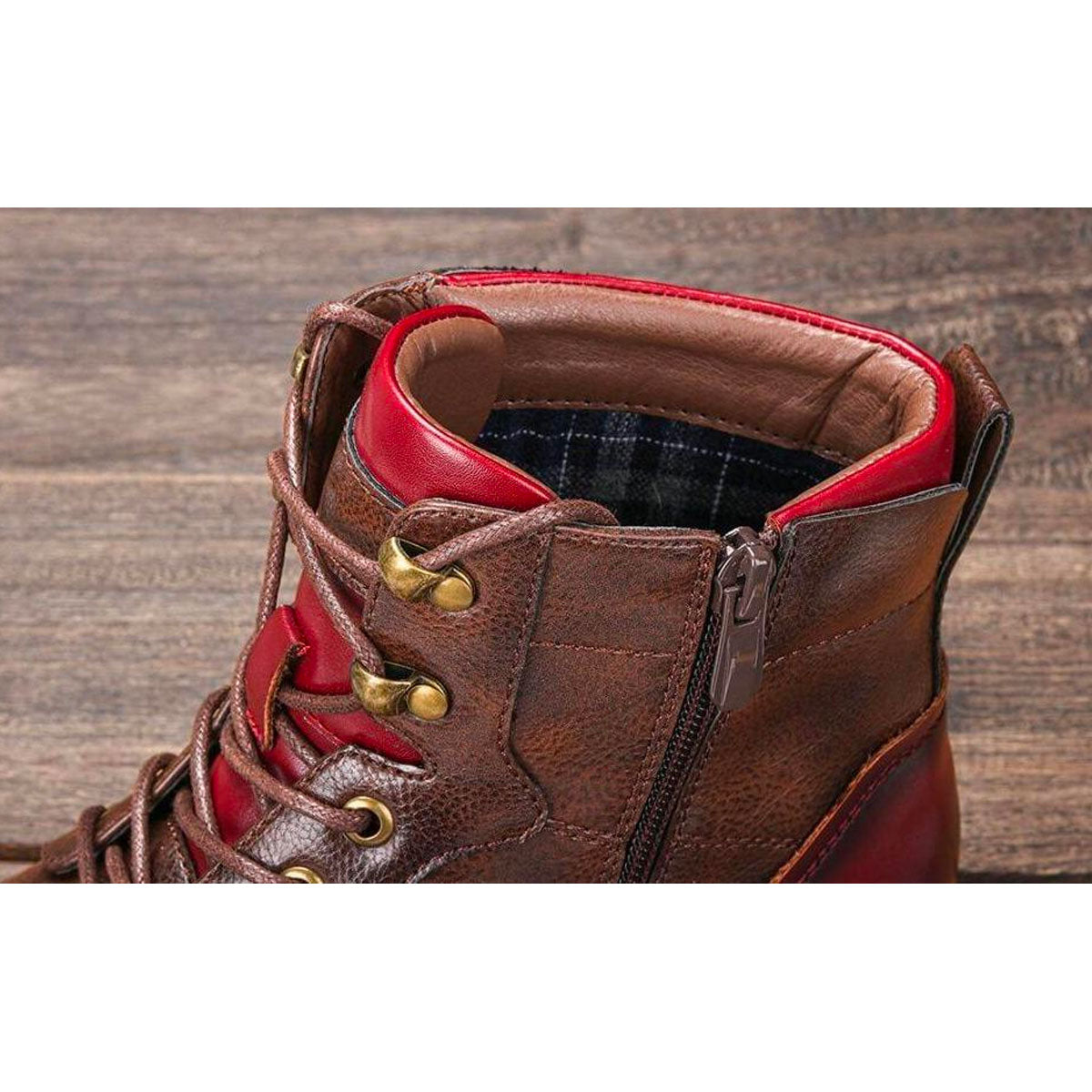 Aaron | Hombre Botas Oxford con Plantilla Acolchada