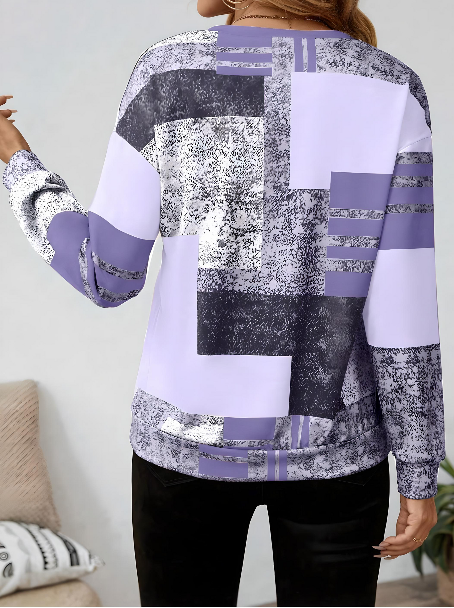 Sandra | Mujer Blusa con Media Cremallera Frontal