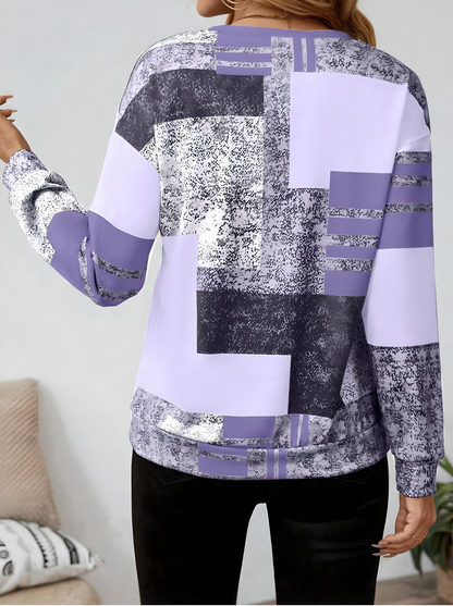 Sandra | Mujer Blusa con Media Cremallera Frontal
