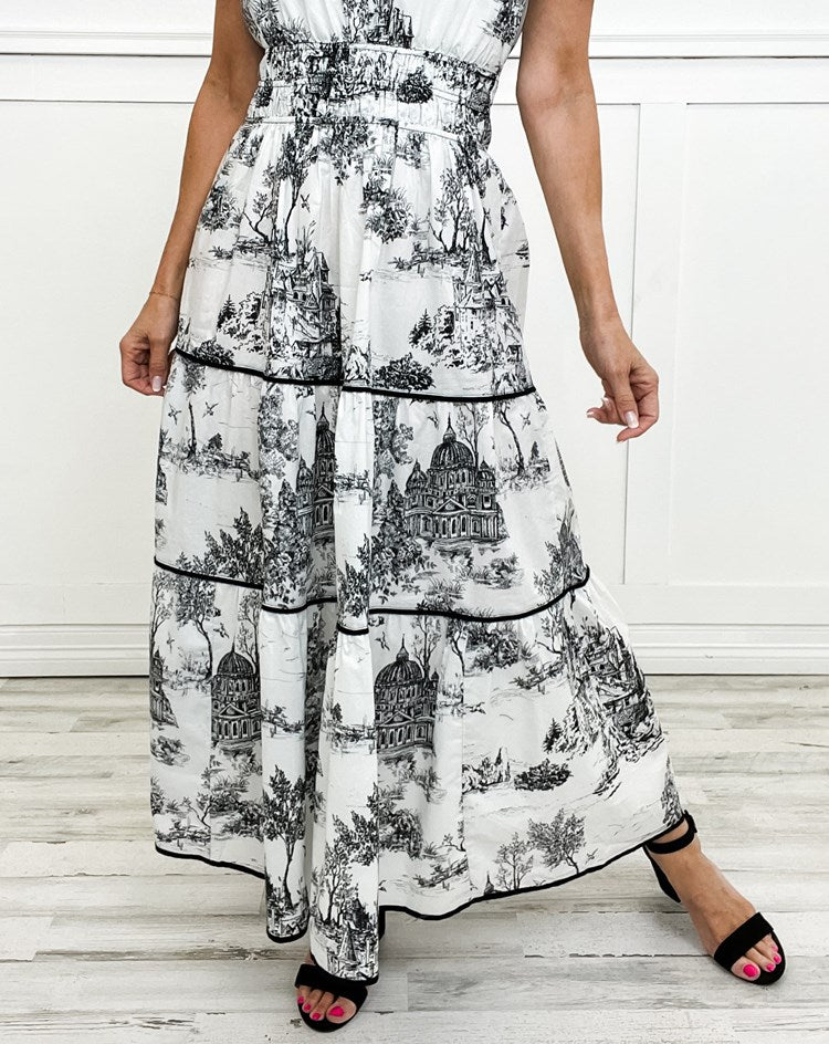 Savannah | Mujer Vestido Maxi en Capas Romántico