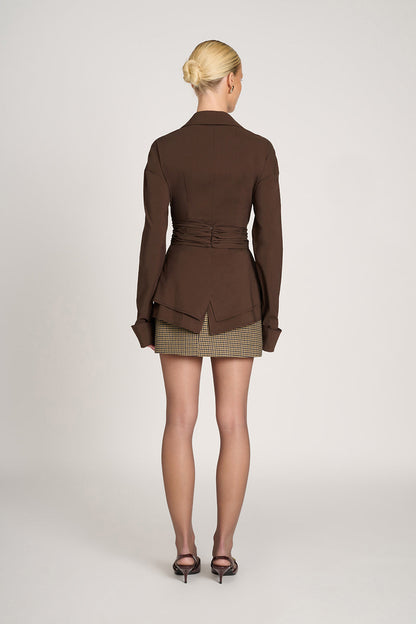Vanessa | Mujer Blusa Cruzada Estructurada Favorecedora