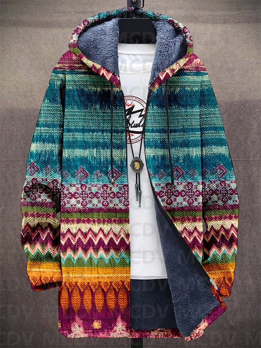 Jedda | Hombre Chaleco de Punto con Estampado Artístico