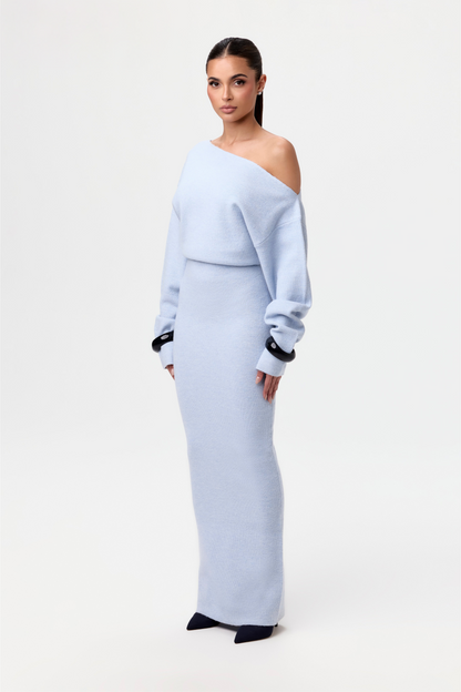 Bente | Mujer Vestido de Punto Sin Tirantes Ceñido