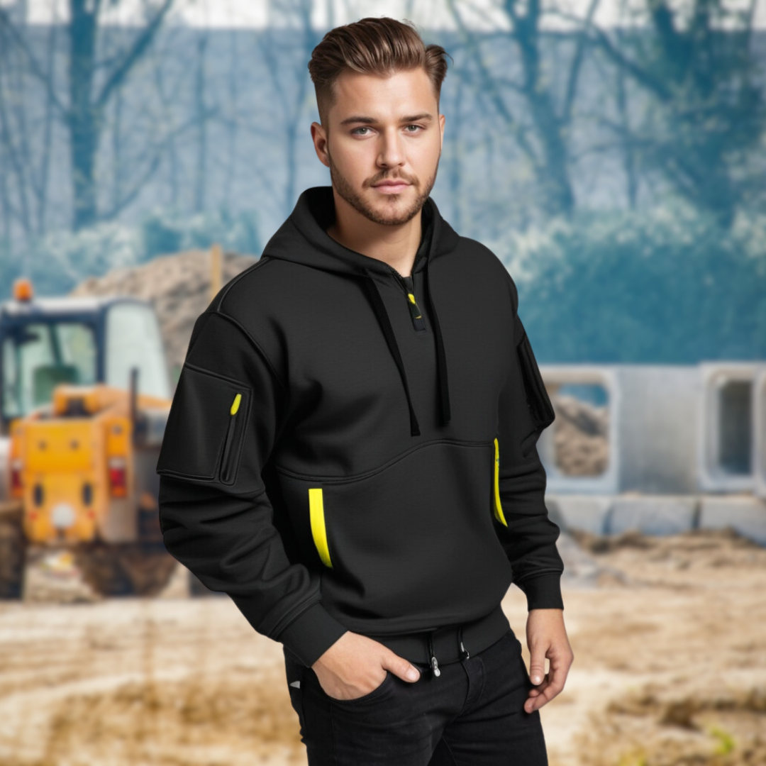 Oakley | Hombre Sudadera de Trabajo con Capucha y Bolsillos