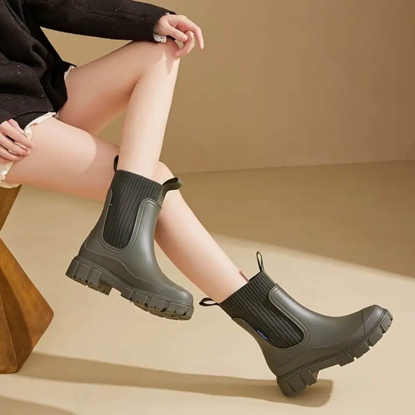 Pia | Mujer Botas Chelsea Chunky Impermeables