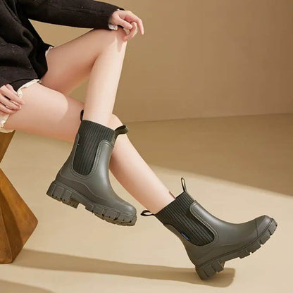 Pia | Mujer Botas Chelsea Chunky Impermeables