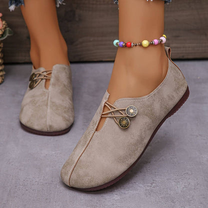 Demi | Mujer Zapatos de Ante con Cierre Elástico y Plantilla Acolchada