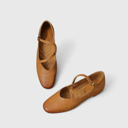 Katherine | Mujer Bailarinas Estilo Ballet con Cintas Ajustables