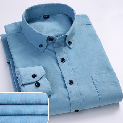 Emanuel | Hombre Camisa de Pana Texturizada